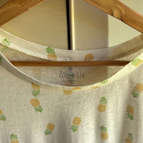 Zoe + Liv Pineapple Tee - Picture 3 of 5
